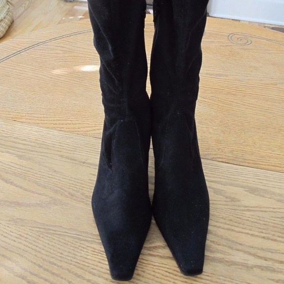 ANTONIO MELANI KNEE HIGH SIDE 1/2 ZIP HEEL BOOT - Picture 3 of 8